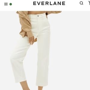 Everlane Straight-leg crop sandstone